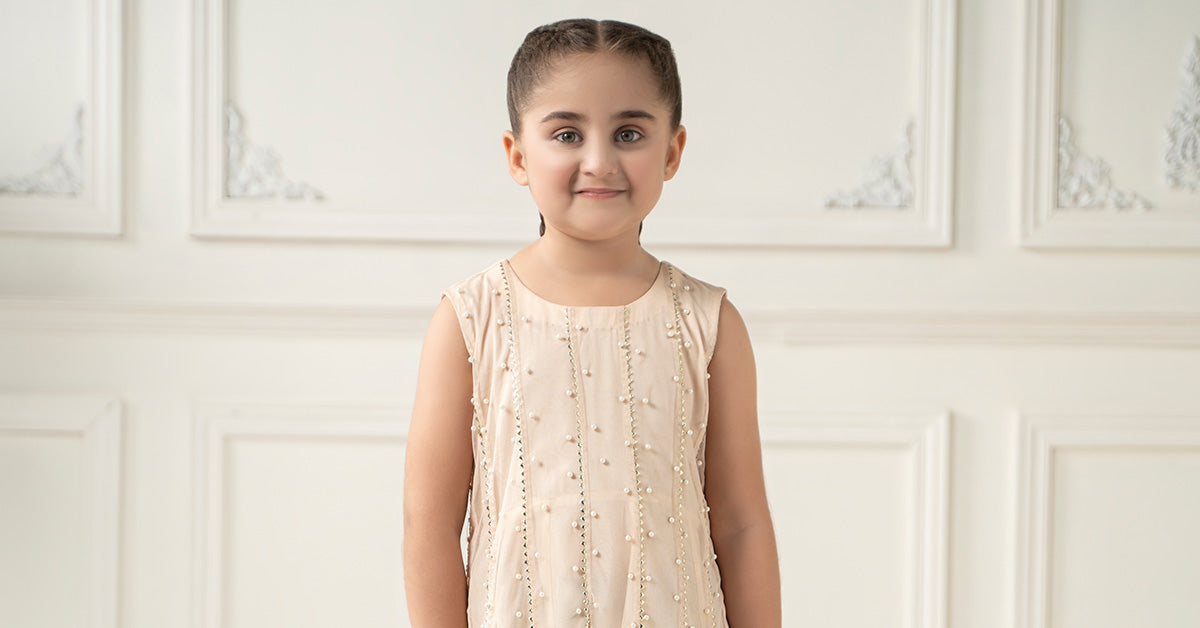 2 Piece Embroidered Polyester Net Suit