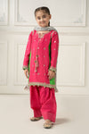 3 Piece Embroidered Polyester Net Suit