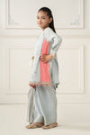 3 Piece Embroidered Polyester Net Suit