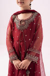 3 Piece Embroidered Organza Suit