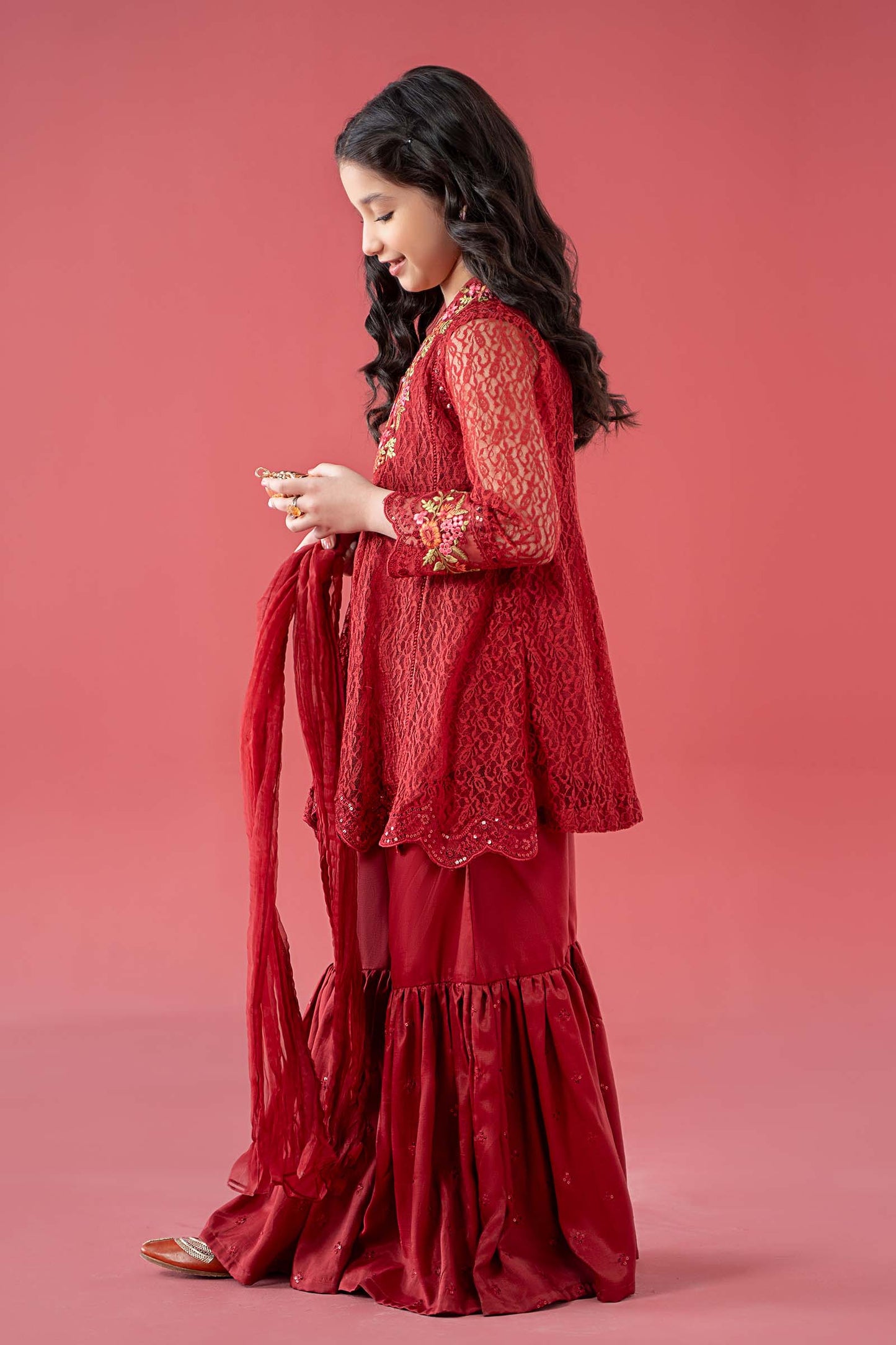 3 Piece Embroidered Chantelle Suit