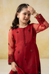 3 Piece Embroidered Organza Suit