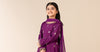 3 Piece Embroidered Raw Silk Suit