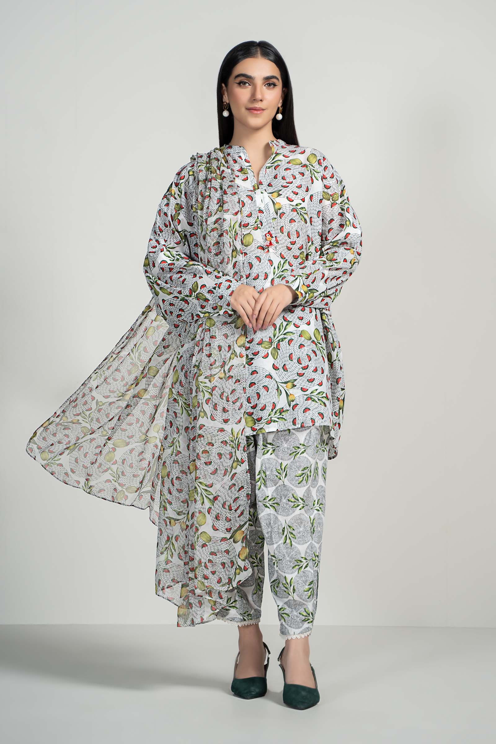 3 Piece Printed Lawn Suit