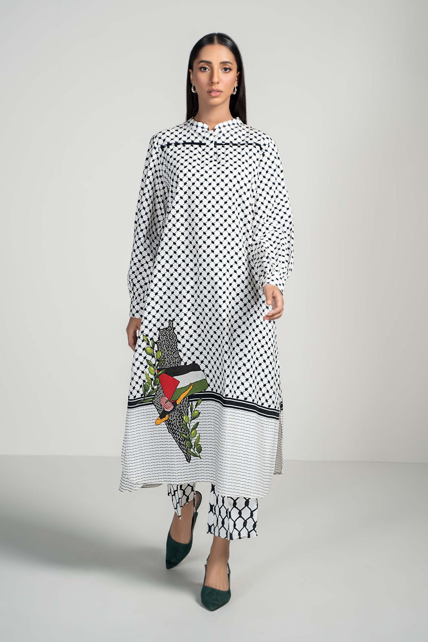 2 Piece Printed Lawn Suit