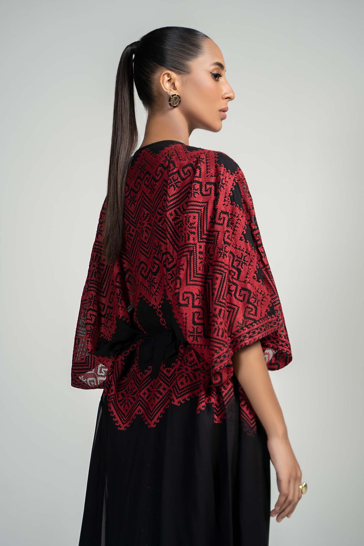 Embroidered Georgette Kaftan