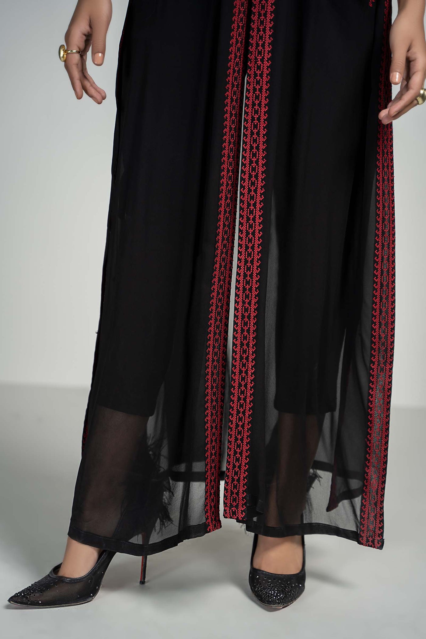 Embroidered Georgette Kaftan