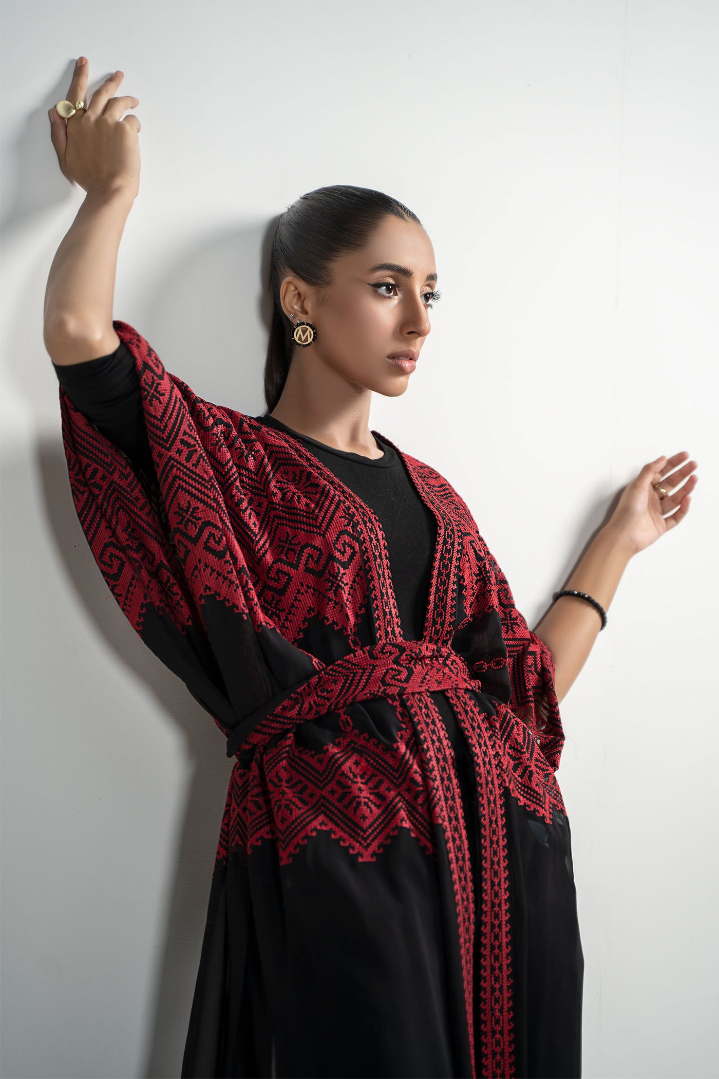 Embroidered Georgette Kaftan