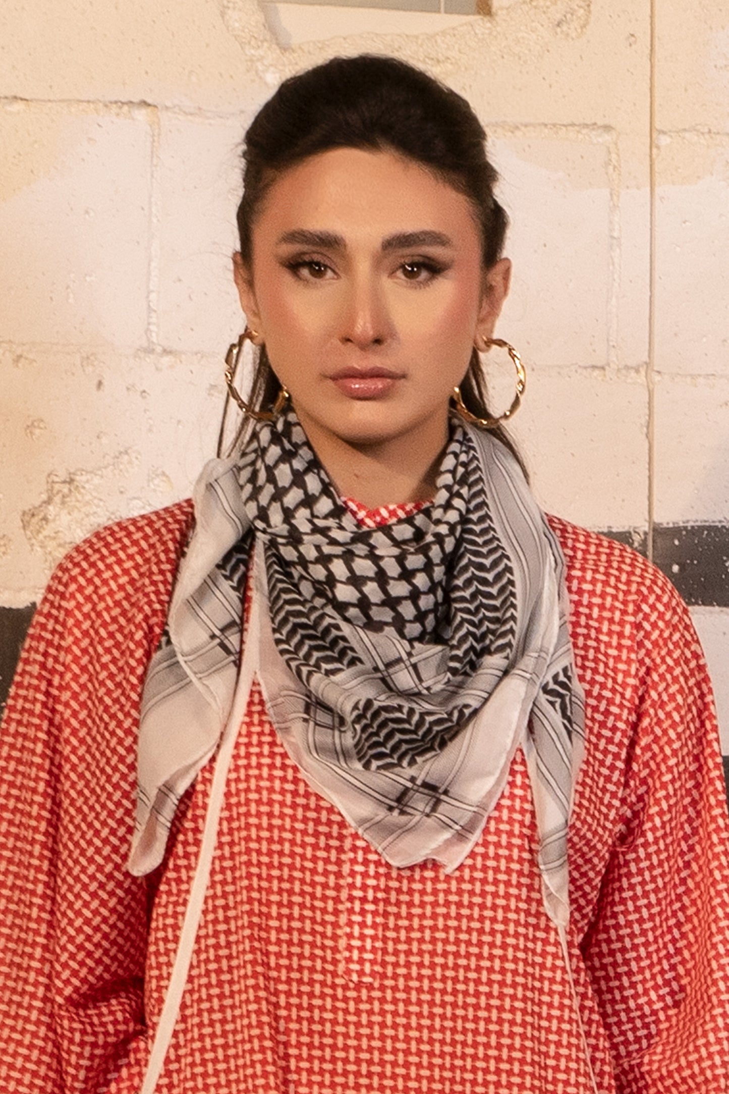 Printed Keffiyeh Scarf