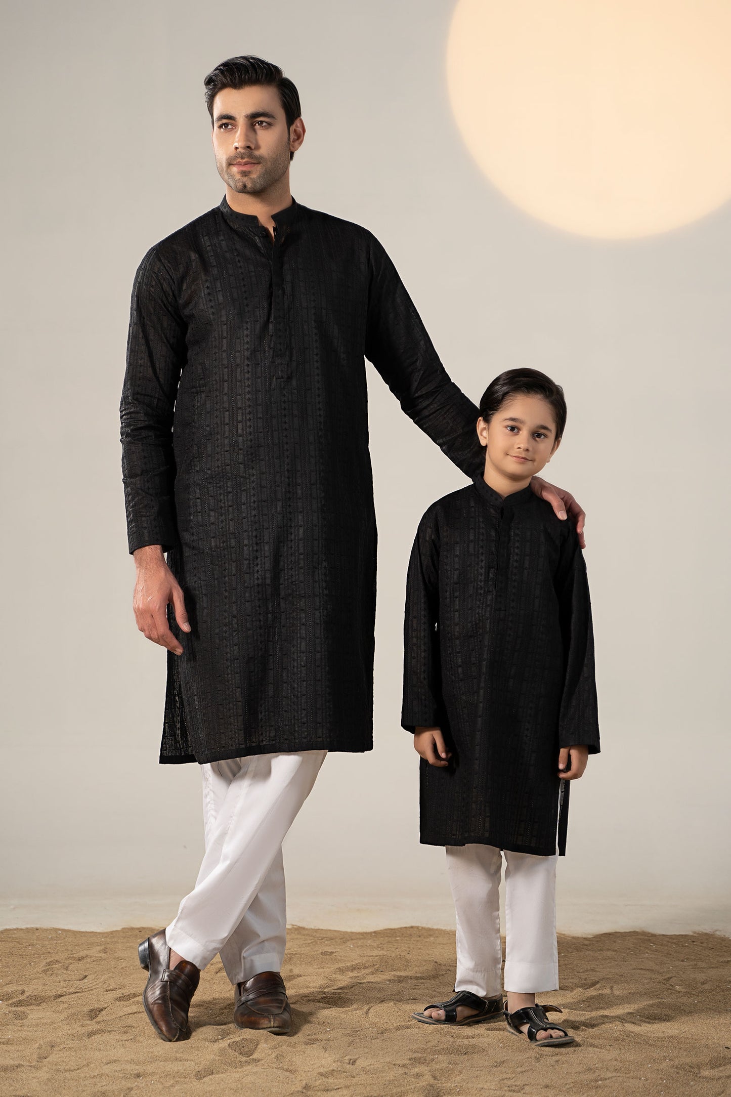 Embroidered Cotton Kurta