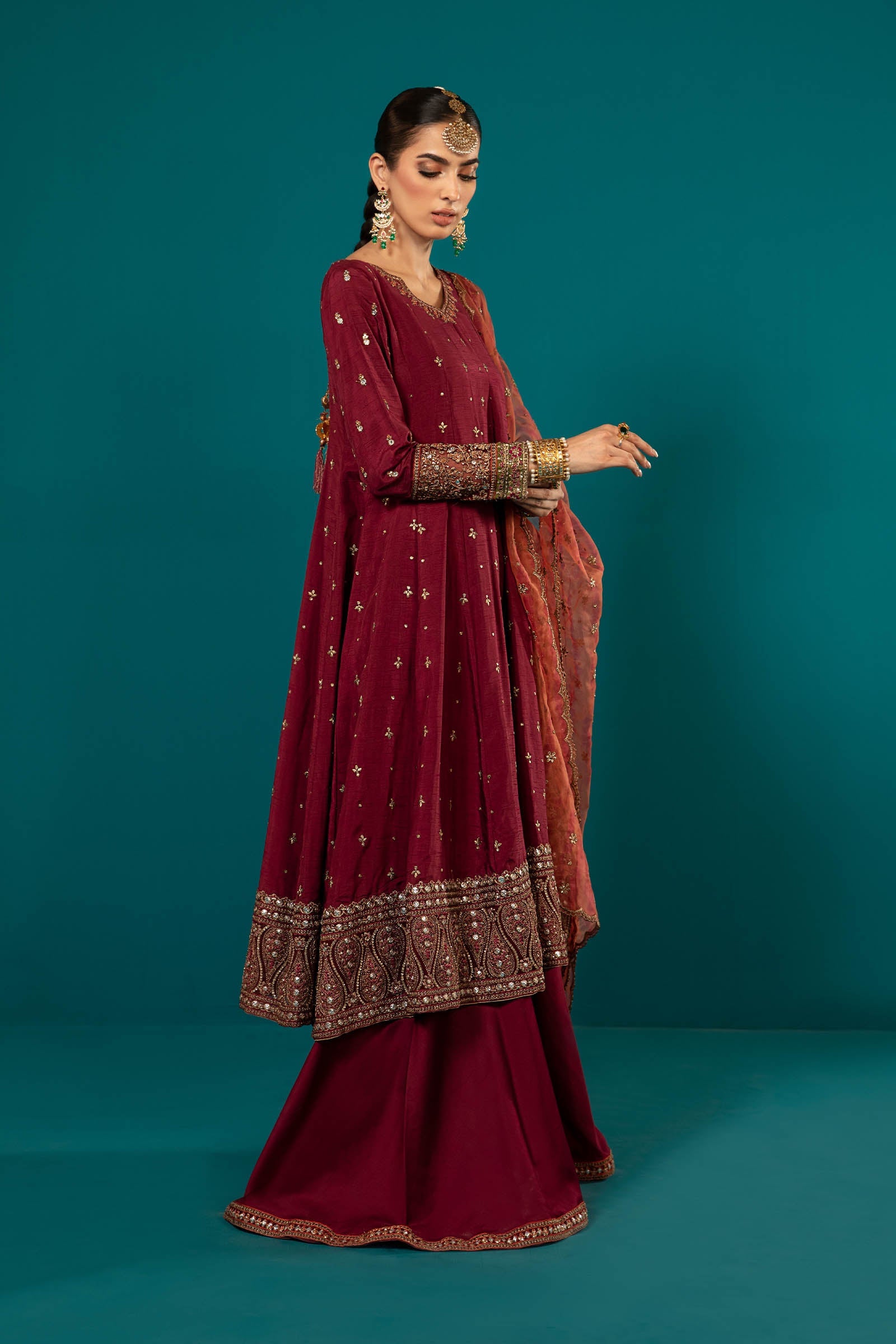 3 Piece Embroidered Suit