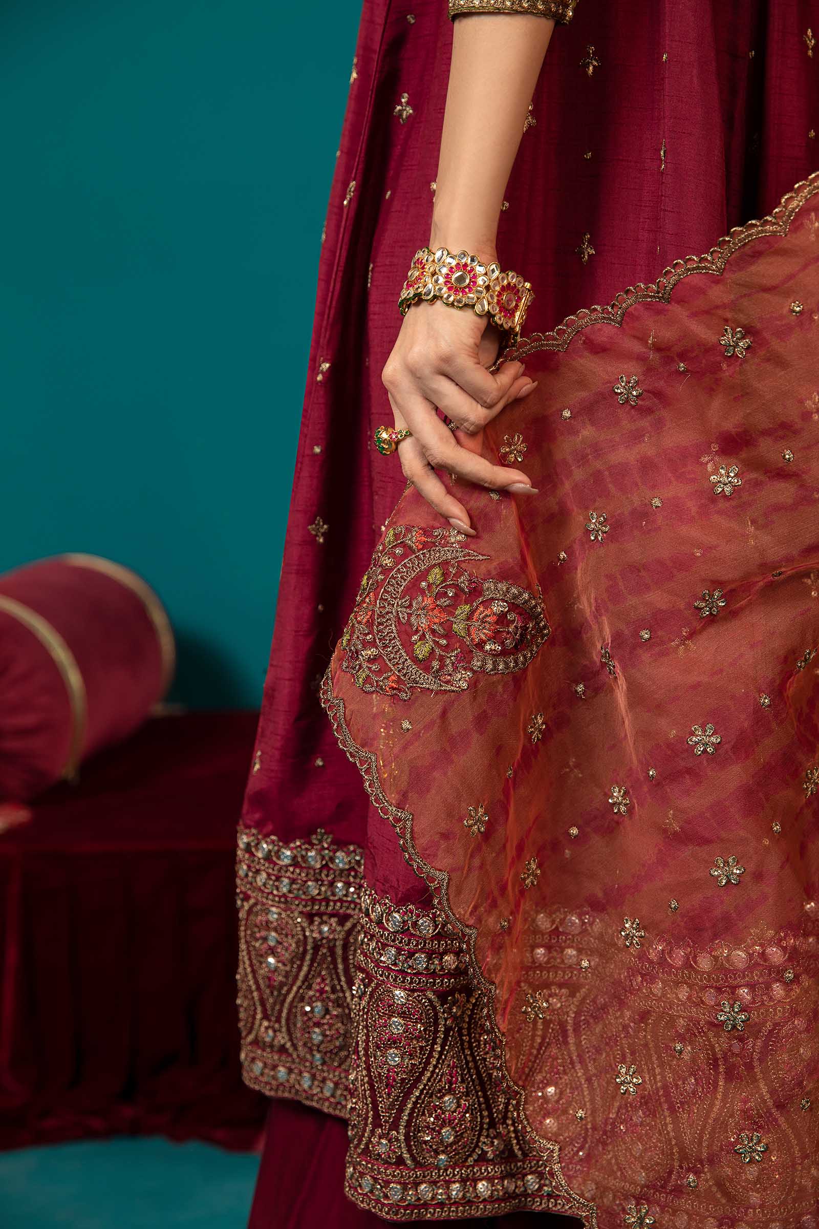 3 Piece Embroidered Suit