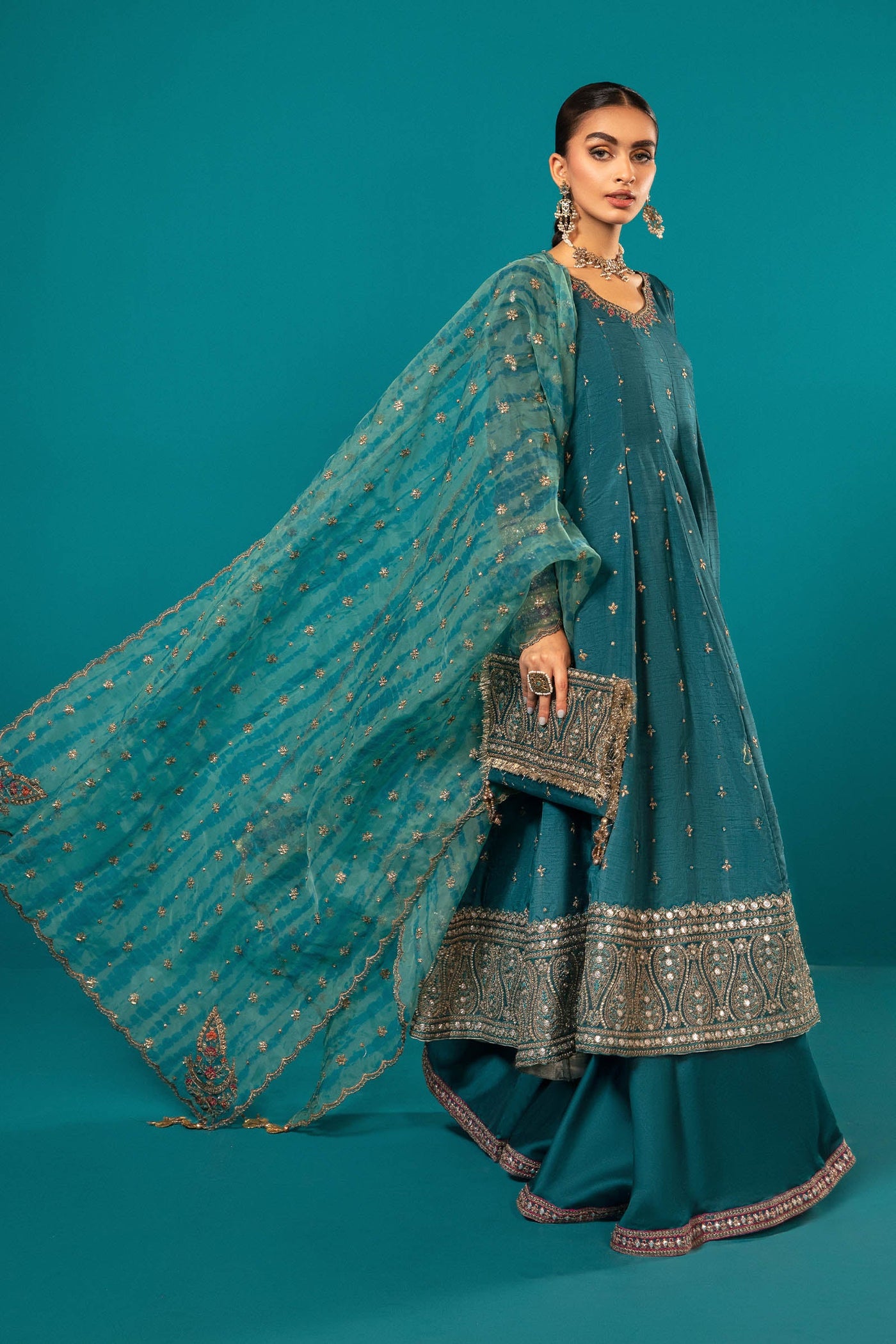 3 Piece Embroidered Suit