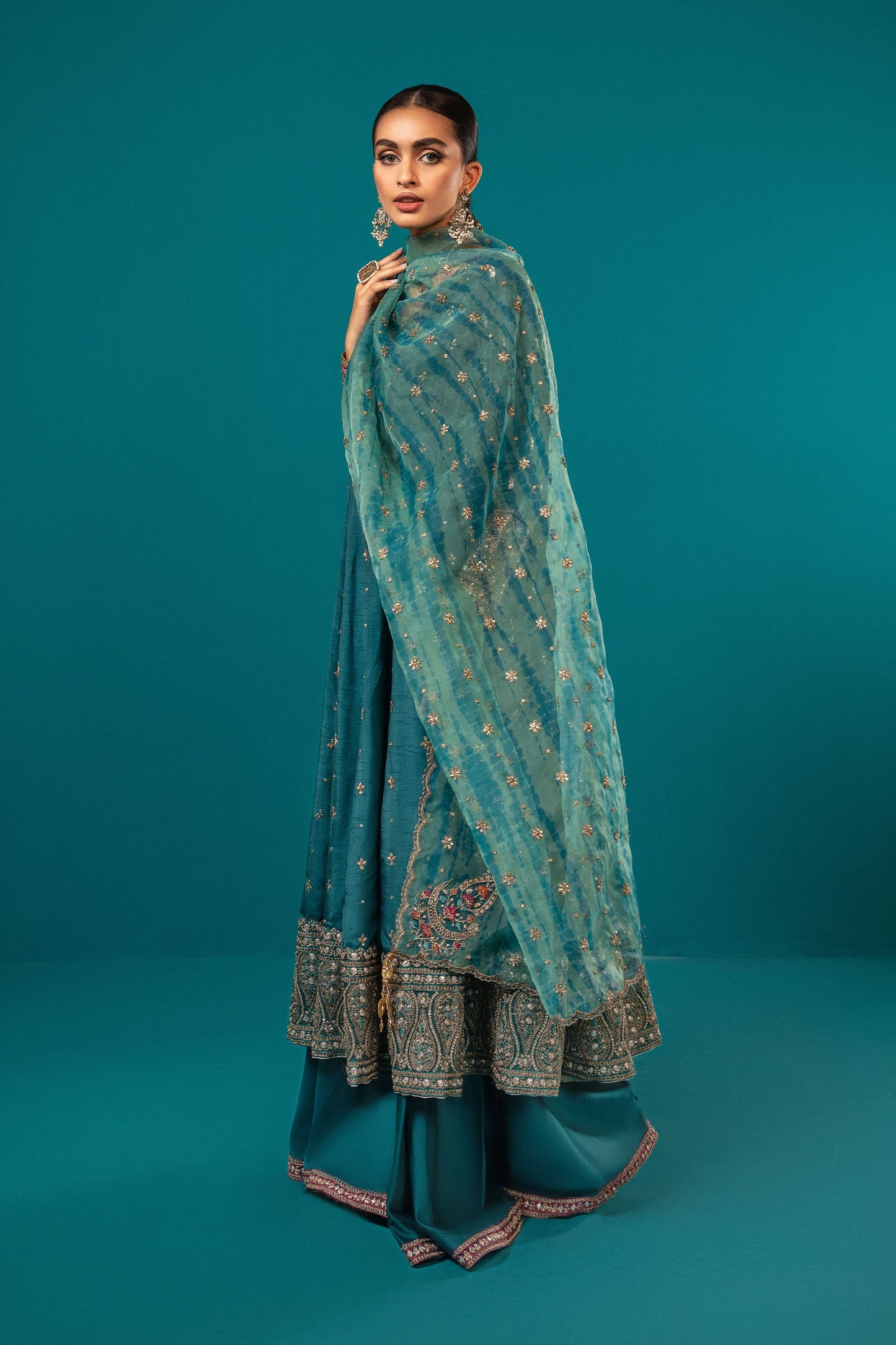 3 Piece Embroidered Suit