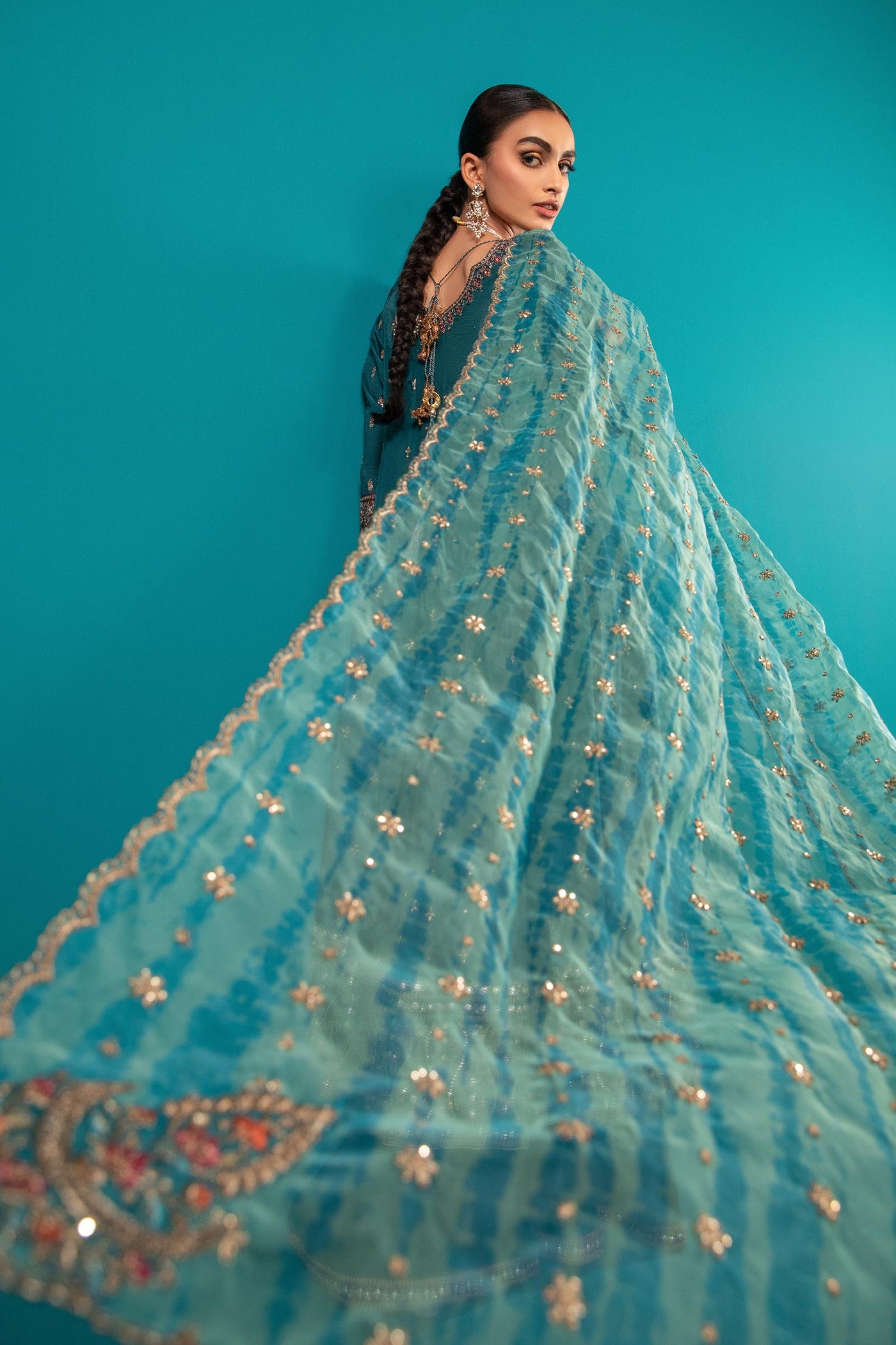 3 Piece Embroidered Suit