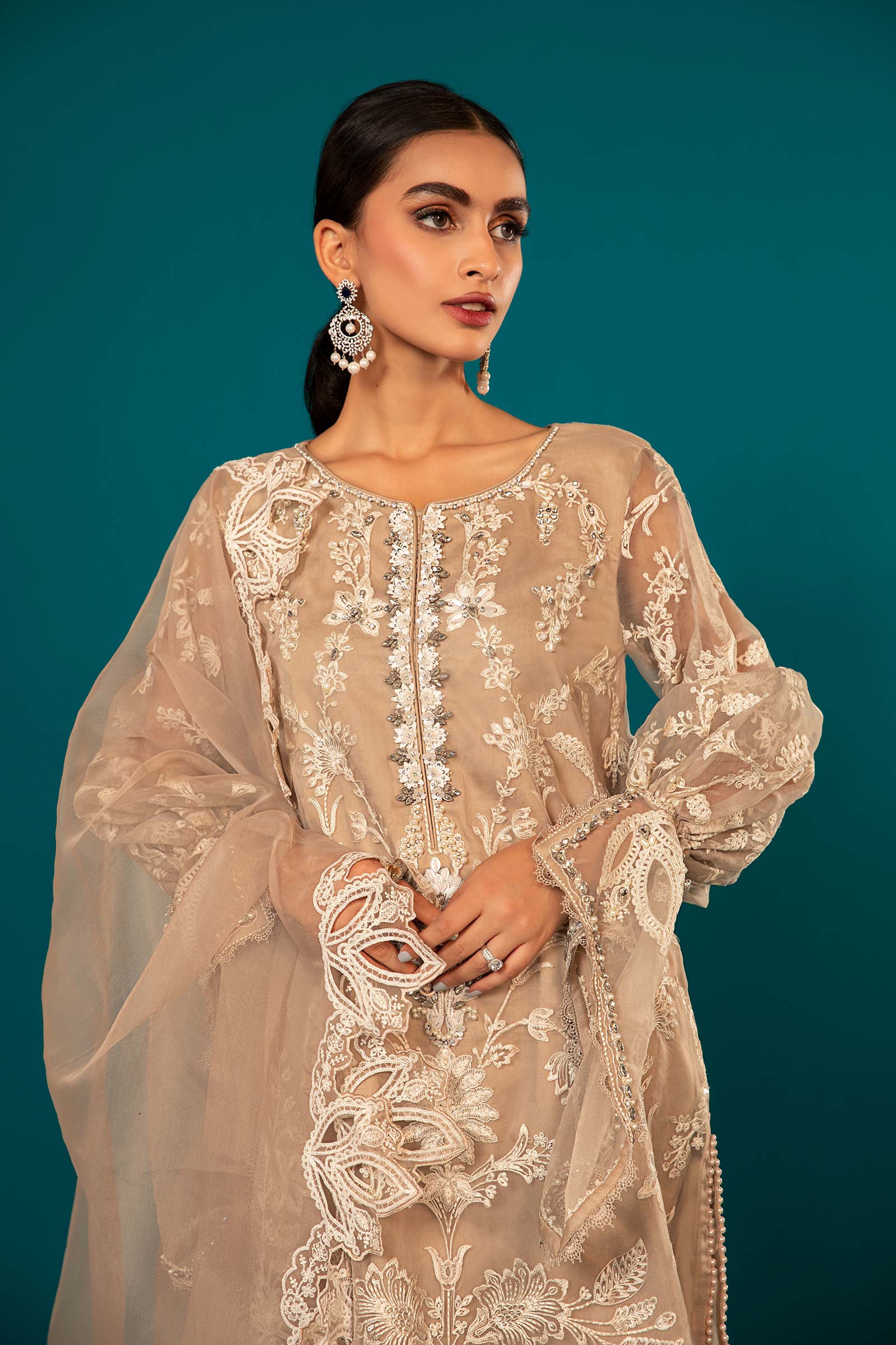 3 Piece Embroidered Suit