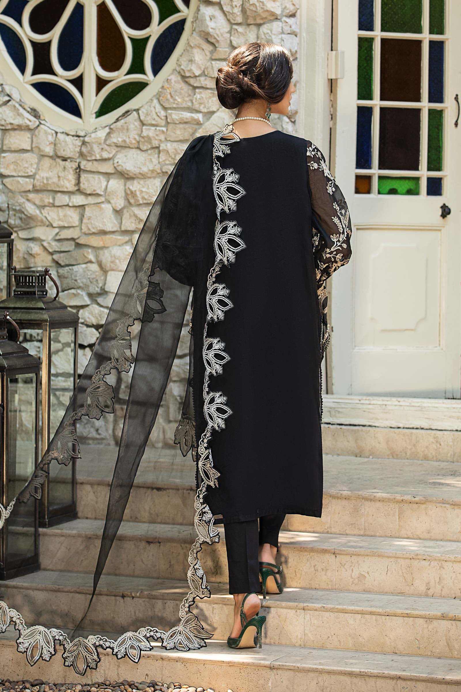 3 Piece Embroidered Suit