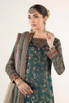 3 Piece Embroidered Organza Suit