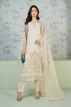 3 Piece Embroidered Organza Suit