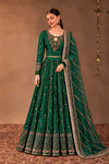 3 Piece Embroidered Raw Silk Suit