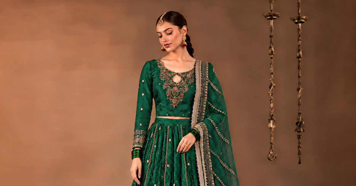 3 Piece Embroidered Raw Silk Suit