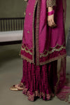 3 Piece Embroidered Raw Silk Suit
