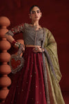 3 Piece Embroidered Raw Silk Suit