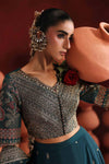 3 Piece Embroidered Raw Silk Suit