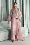 3 Piece Embroidered Tissue Silk Suit