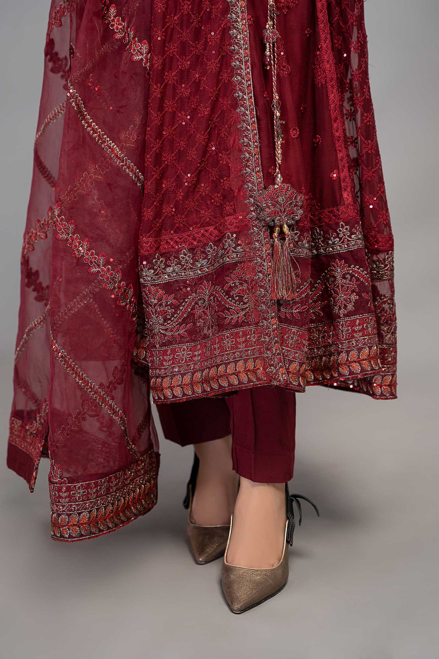 3 Piece Embroidered Chiffon Suit | SF-EF23-02R1