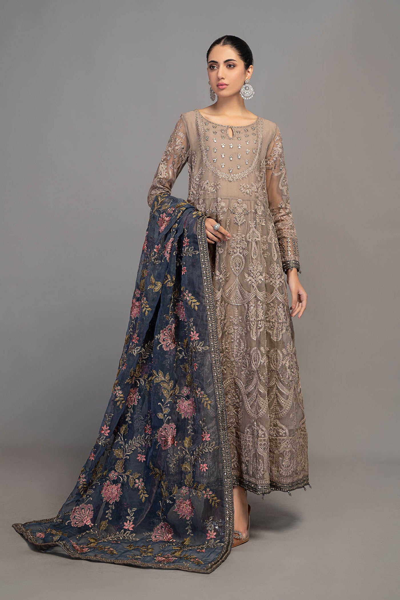 3 Piece Embroidered Suit | SF-EF23-09R1