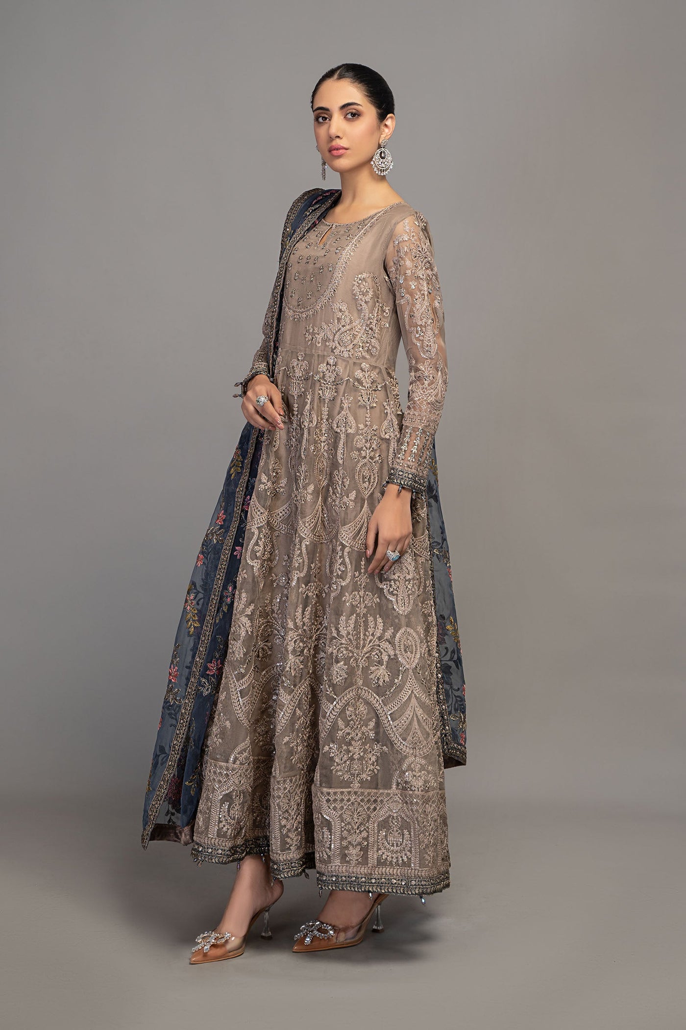 3 Piece Embroidered Suit | SF-EF23-09R1