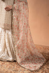 3 Piece Embroidered Organza Suit