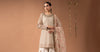 3 Piece Embroidered Organza Suit