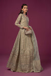 3 Piece Embroidered Organza Suit