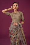 Embroidered Organza Saree