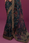 Embroidered Organza Saree