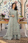 3 Piece Embroidered Raw Silk Suit