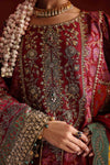 3 Piece Embroidered Raw Silk Suit