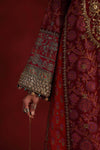 3 Piece Embroidered Raw Silk Suit