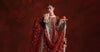 3 Piece Embroidered Raw Silk Suit