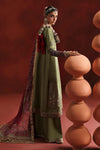 3 Piece Embroidered Raw Silk Suit