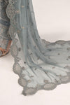 3 Piece Embroidered Chiffon Suit