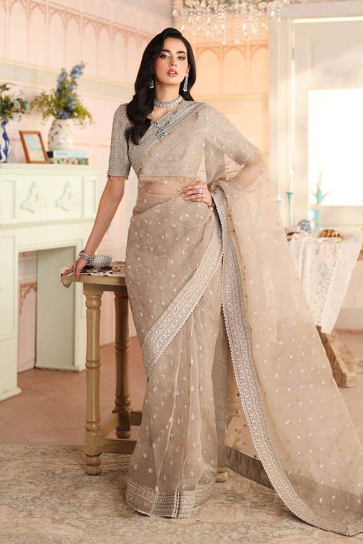 Embroidered Raw Silk Saree All Products SFP2515-ESM-GRY