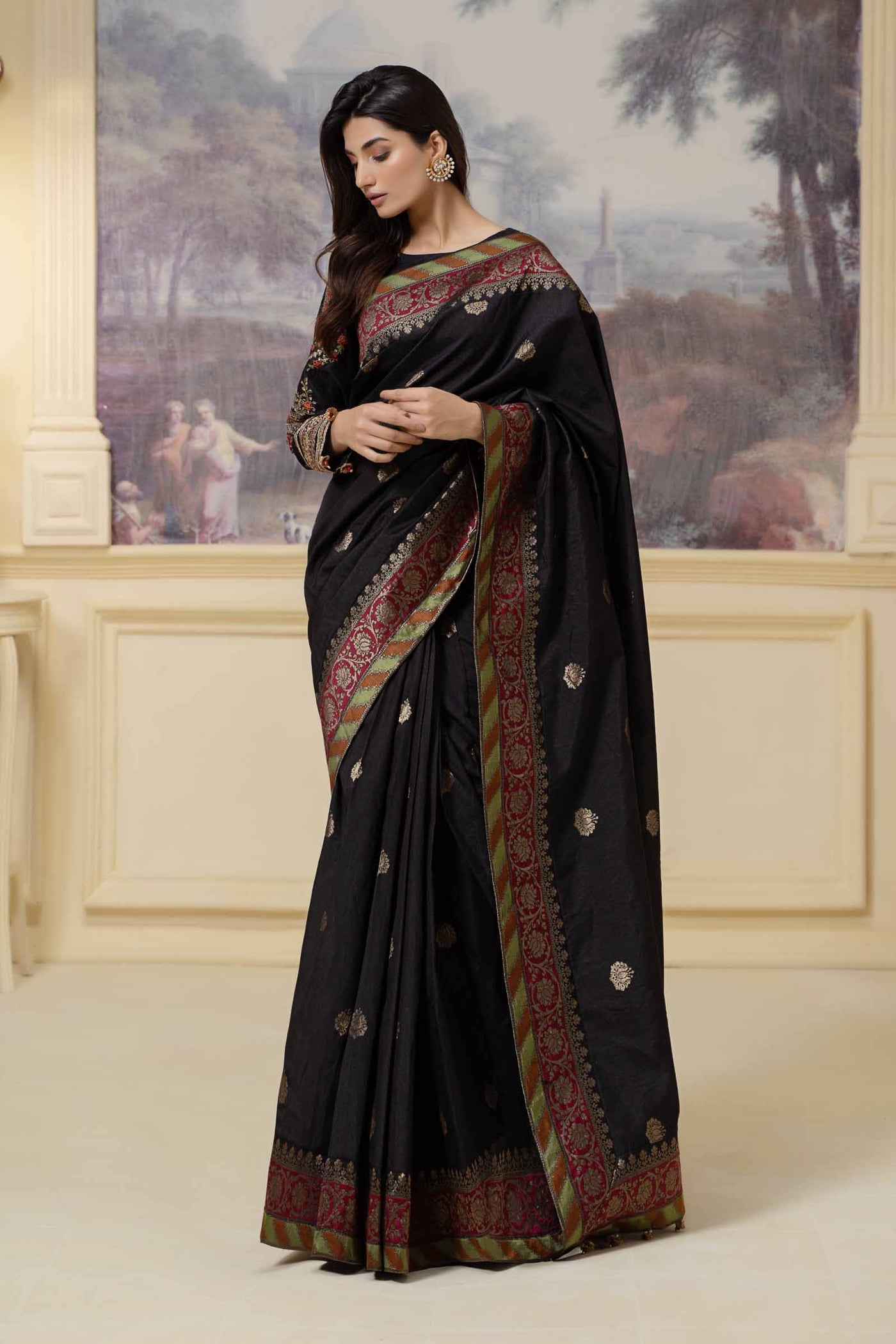 Saree Black SF-W23-57