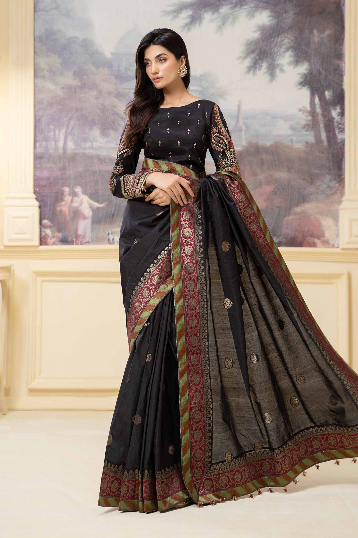 Saree Black SF-W23-57