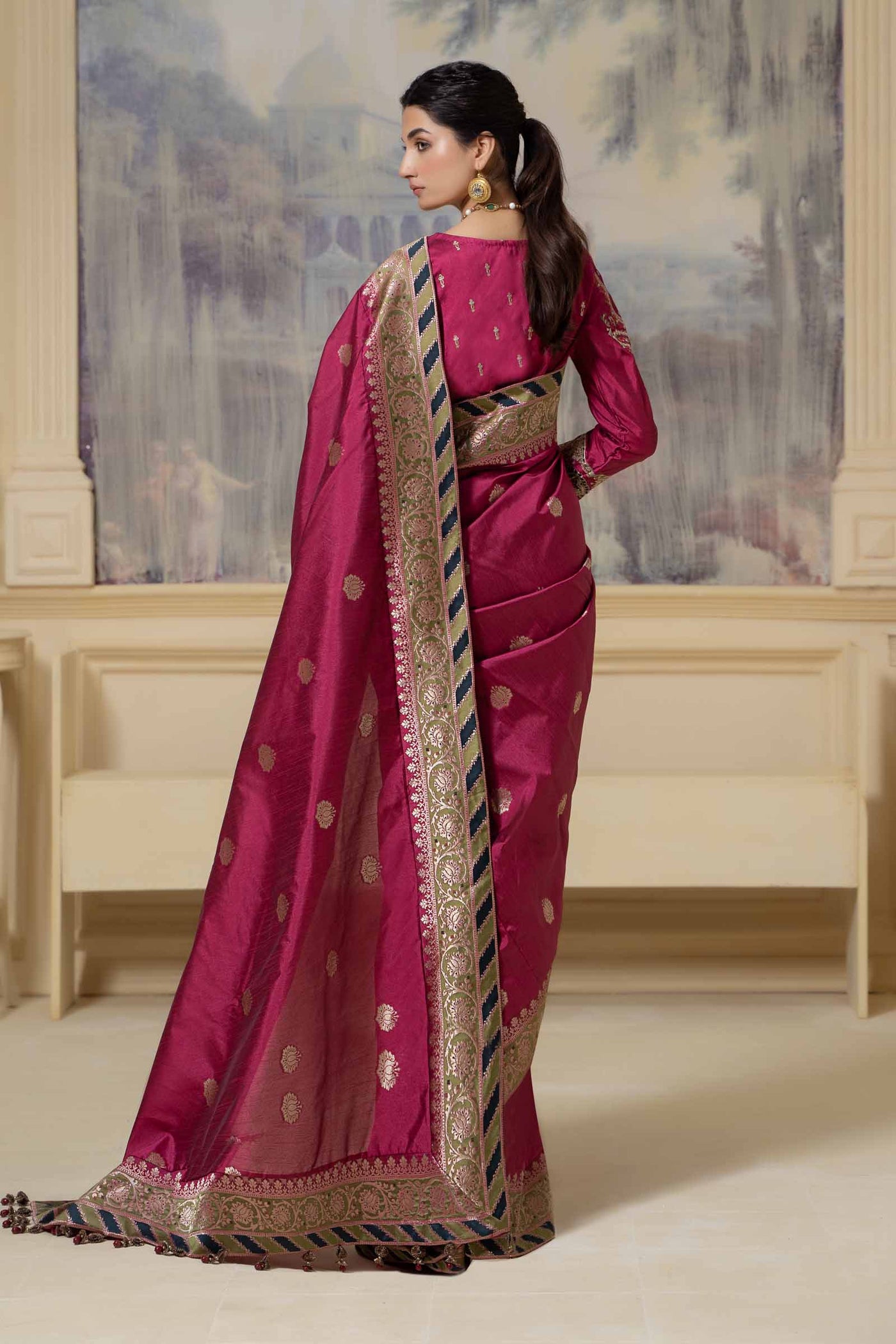 Saree Fusion Pink SF-W23-57