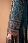 3 Piece Embroidered Raw Silk Suit