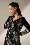 3 Piece Embroidered Velvet Suit