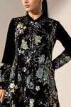3 Piece Embroidered Velvet Suit